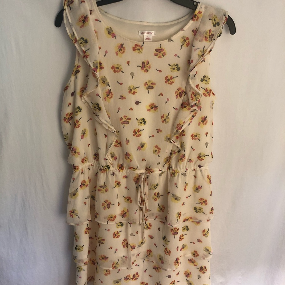 Xhilration Summer Mini Tiered Sleeveless Dress EUC